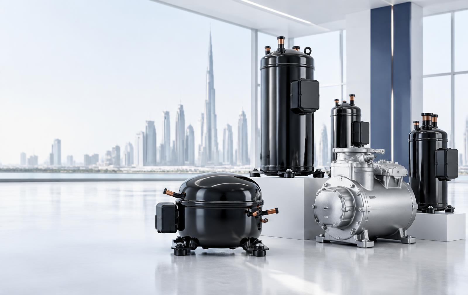 AC and refrigeration compressor product display